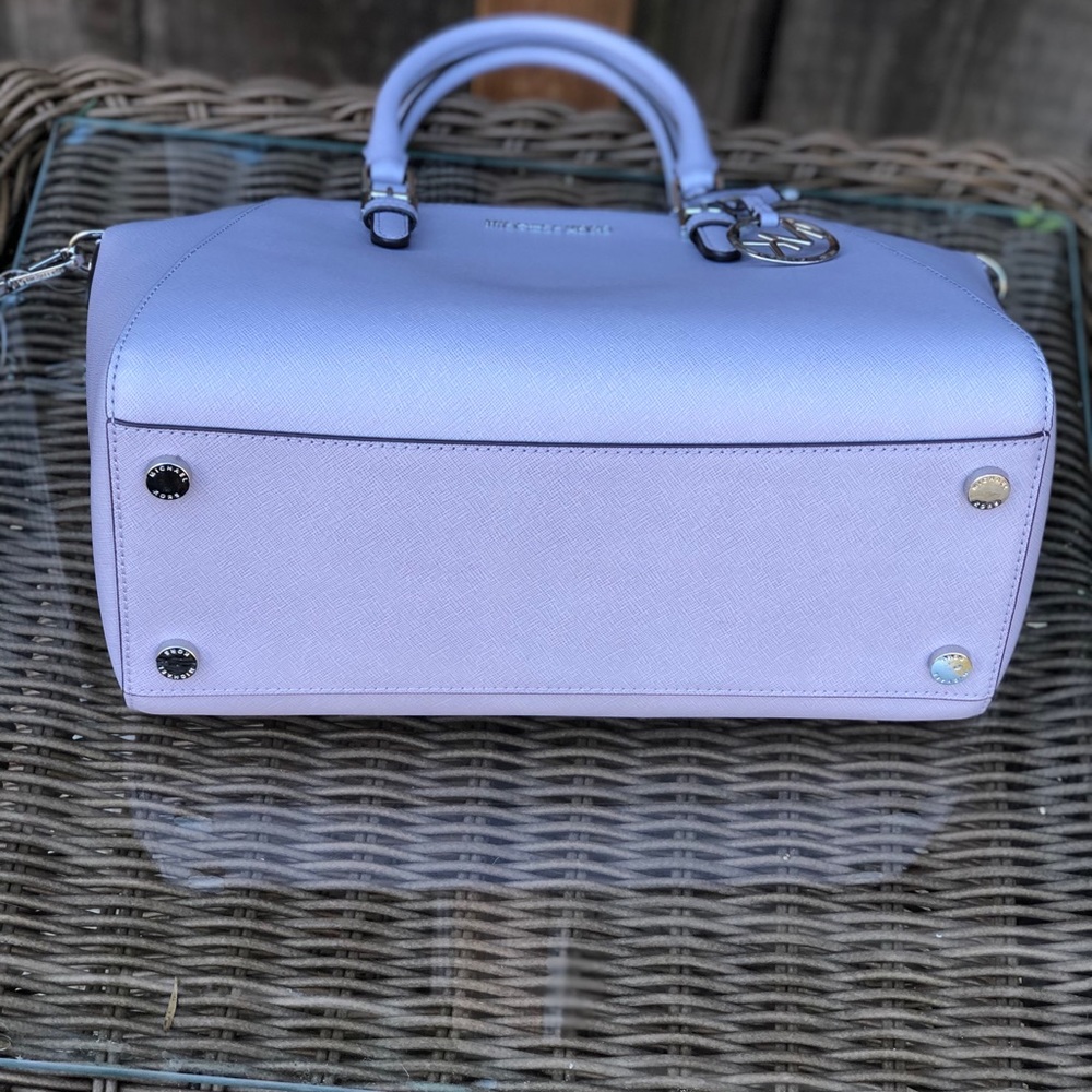 NWT Michael Kors large Ciara leather satchel lilac - Picture 3 of 8